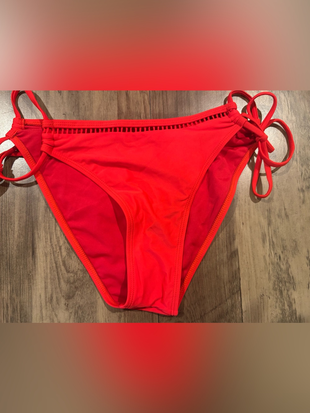 Red Two-Piece Tie-Side Bikini Set - Size M - NWT - Picture 4 of 6